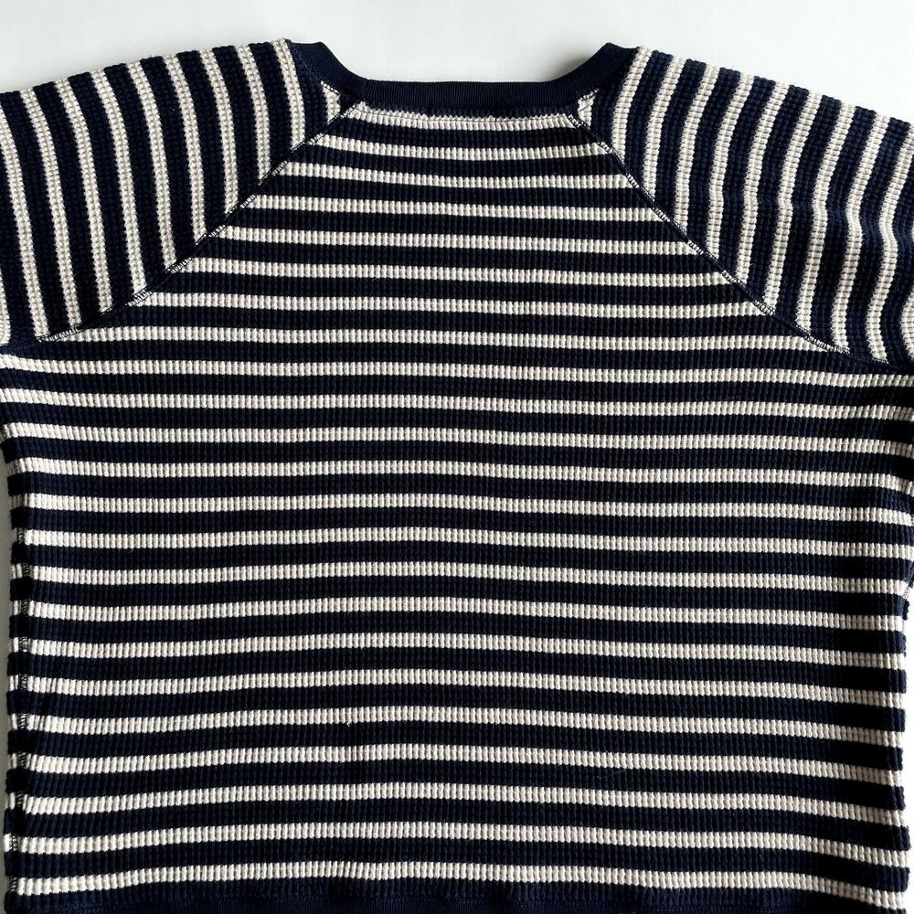 J.Crew Waffle Striped Sweatshirt Size M - Picture 11 of 16